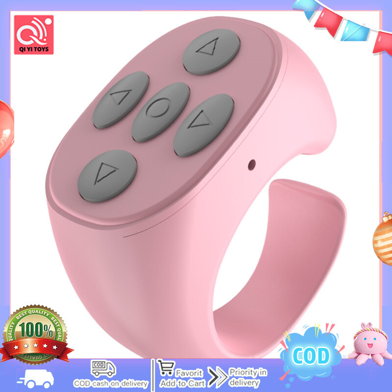 【Hot Sale🥇】Tik Tok Ring Remote Control Portable Bluetooth-compatible Mobile Phone Selfie Timer Page Turner Controller