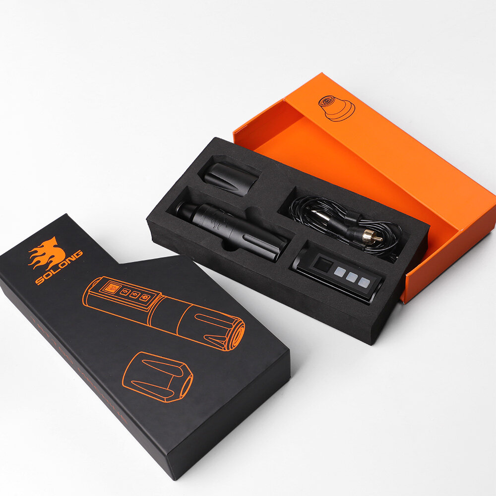 STIGMA Wireless LCD Display Tattoo Pen RCA interface USB Rechargeable Rotary Tattoo Machine Makeup Equipment