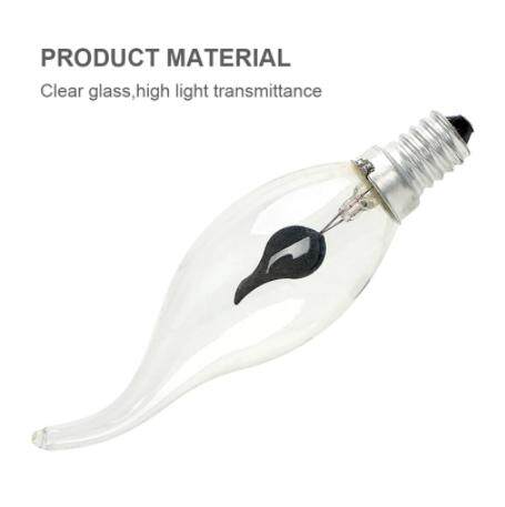 E14/E27 Warm Light Flicker Fire Flame Bulb Candle Lamp Chandelier Party Decor