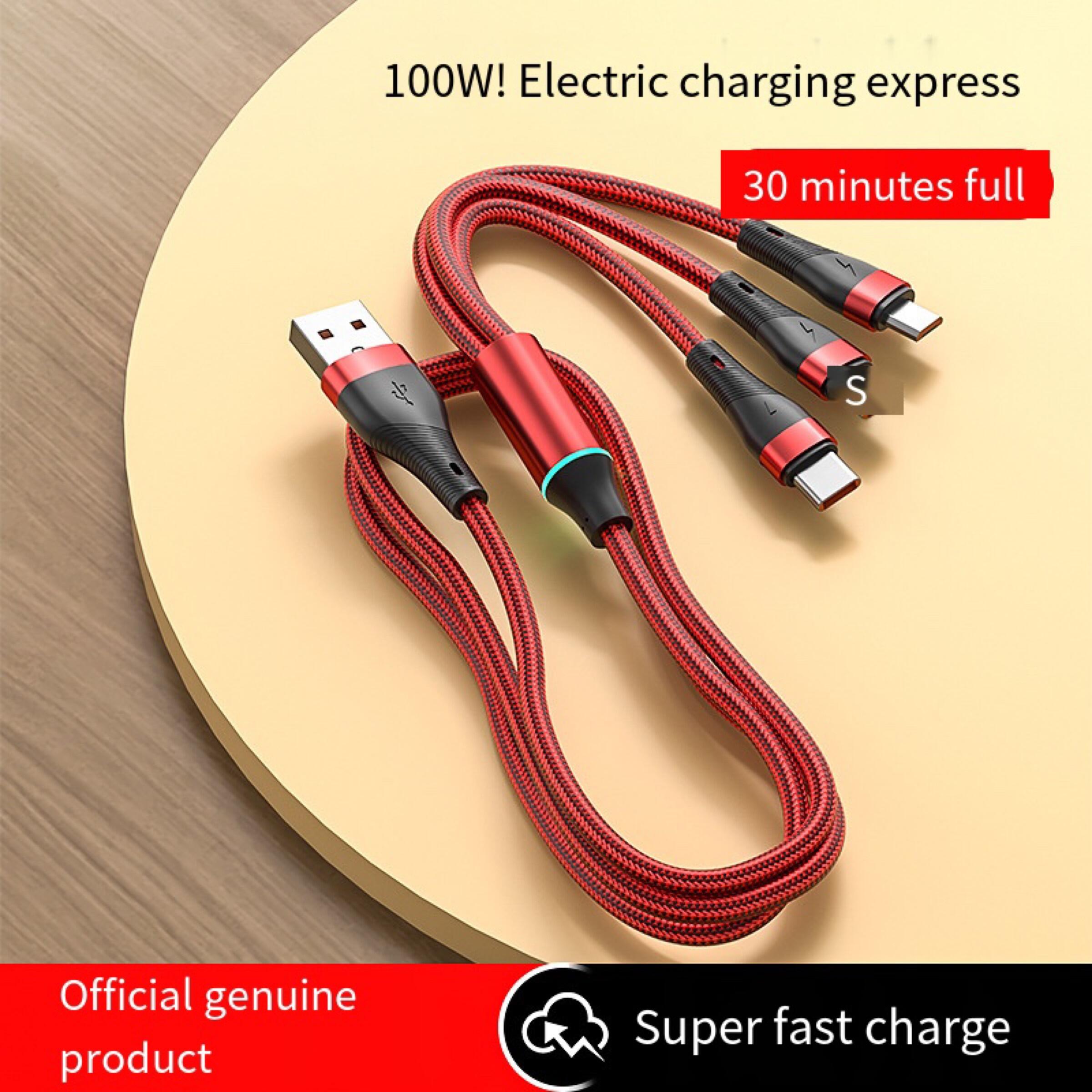 Zeallion Cáp Sạc Nhanh 3 Trong 1 6A Cáp Sạc Dữ Liệu Micro USB Type-C Cho iPhone 14 13 Samsung Xiaomi Huawei Oppo Vivo