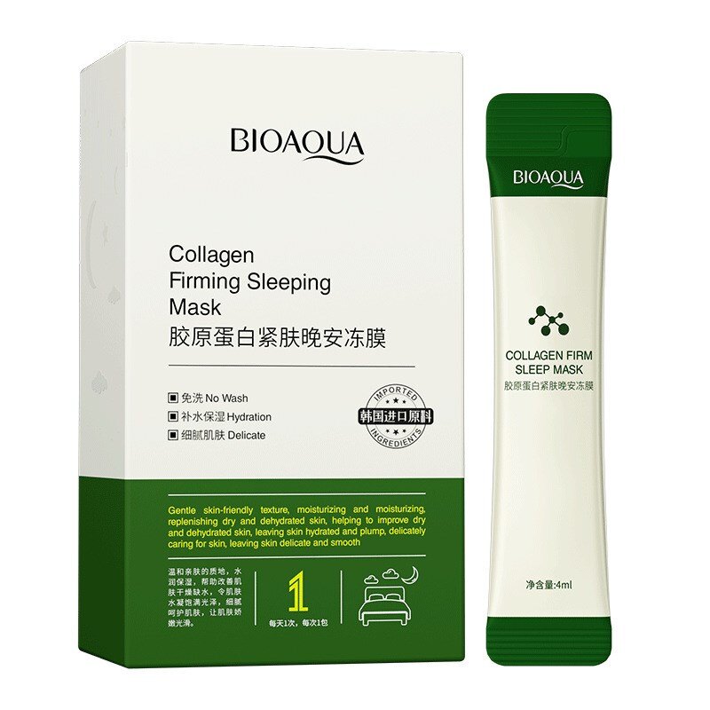 20Gói/1 Hộp Mặt Nạ Ngủ BIOAQUA Dạng Thạch Collagen Mã BQY90577