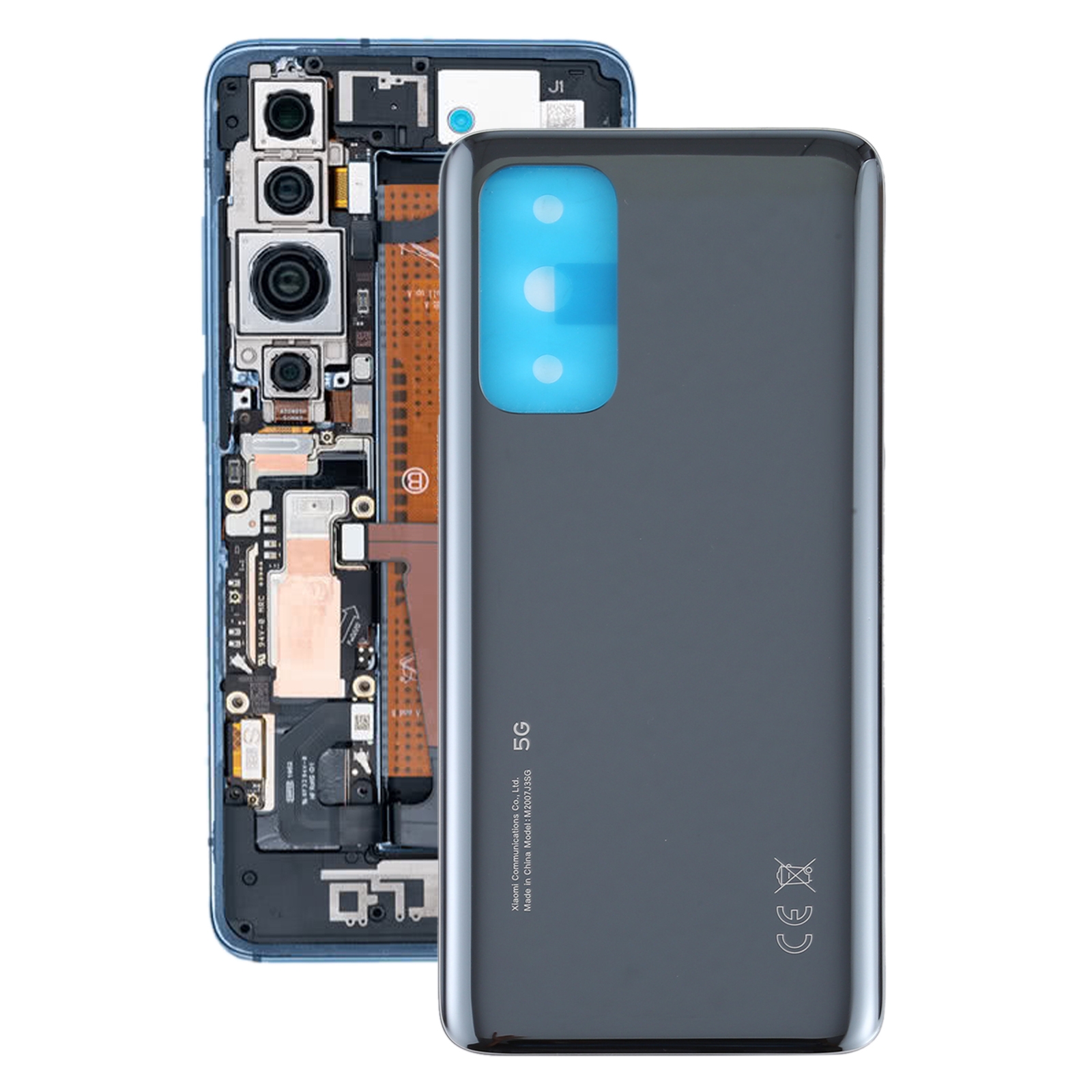 Cache Batterie Arrière Pour Xiaomi Mi 10T / Mi 10T Pro - Noir, Neuf, Origine Chine