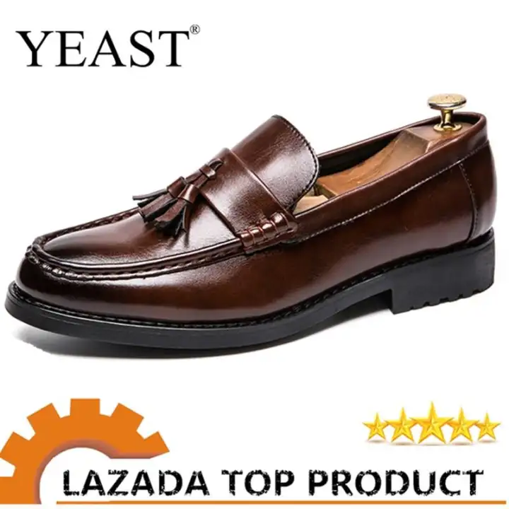 lazada leather shoes