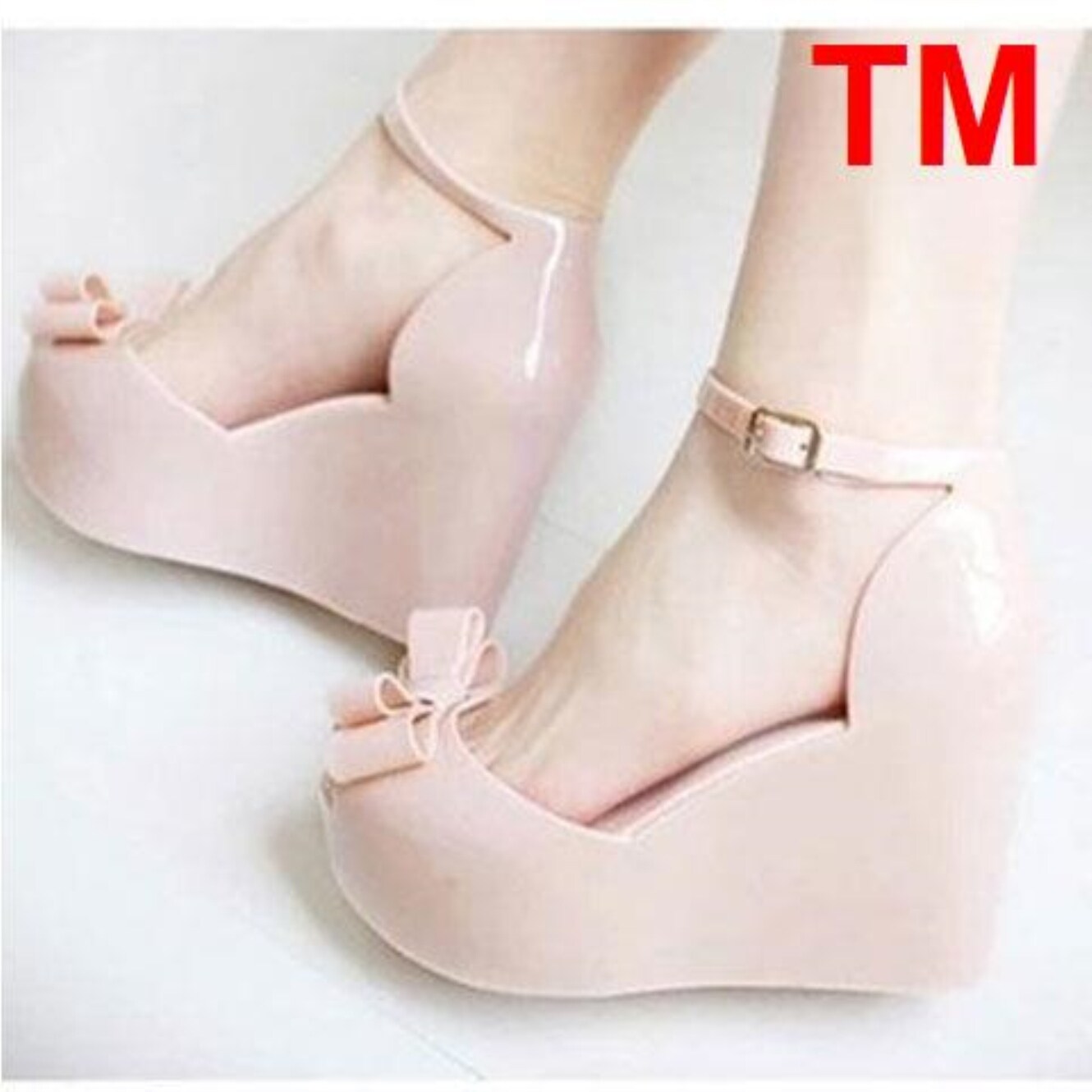 plastic sandals heels