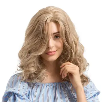 Long Curly Hair Hairstyle Synthetic Hair Beautiful And Generous