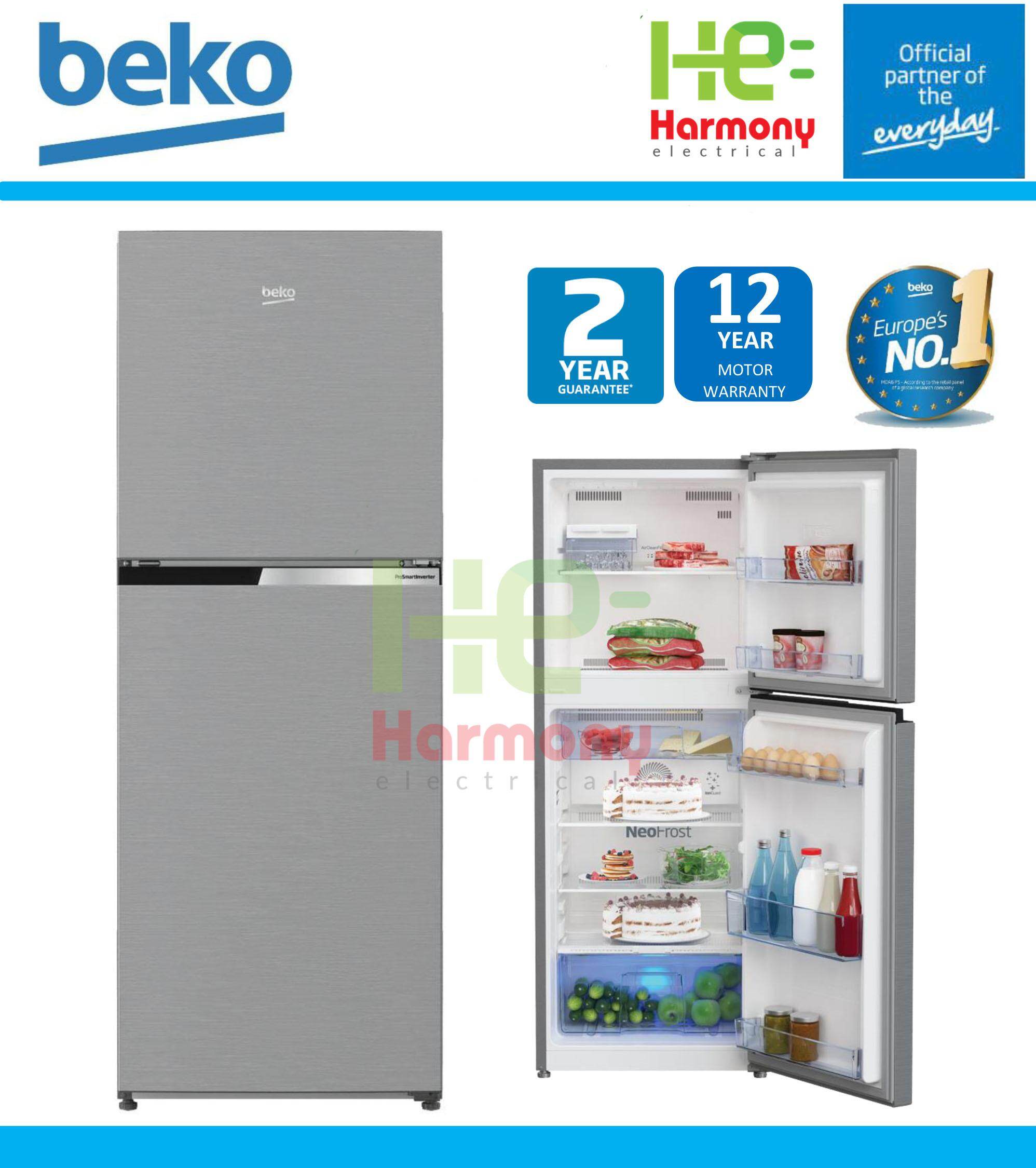 New Beko 2 Door 230l Fridge Rdnt231i50vzs With 12 Years Prosmart Inverter Compressor Warranty Peti Sejuk Lazada