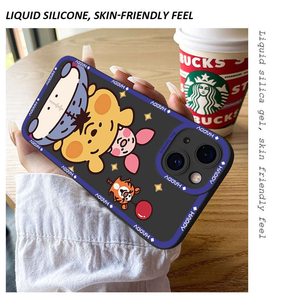 Hontinga Ốp Lưng Cho Xiaomi Redmi Note 11 Pro 4G 5G Note 11S Ốp Lưng Ốp Lưng Cao Su Chống Sốc Bảo Vệ Toàn Bộ Máy Ảnh Hình Gấu Anime Hoạt Hình Ốp Lưng Điện Thoại Ốp Mềm Cho Bé Gái