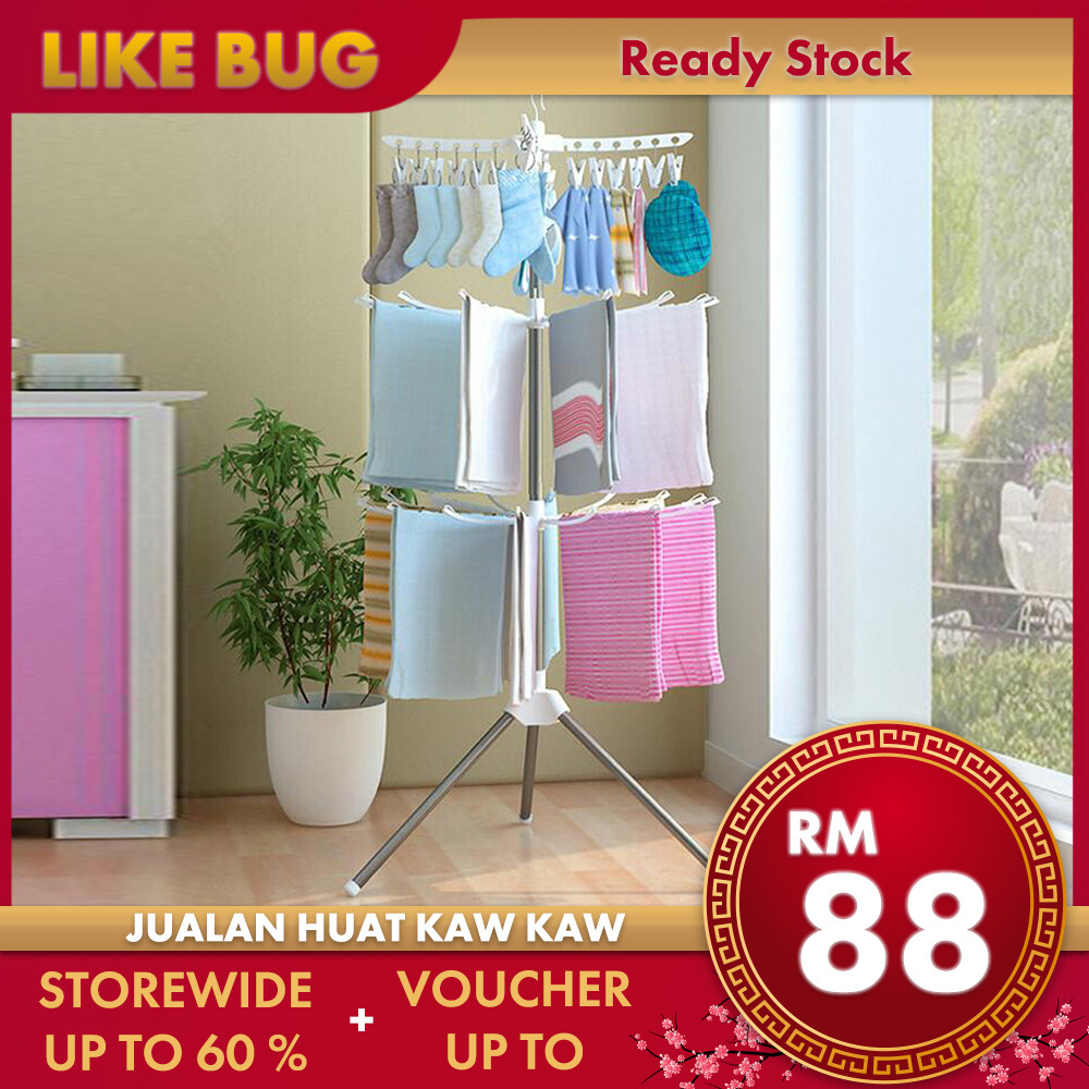 Cny Flash Sale Like Bug 12hook Convenient Hanging Steel Pole