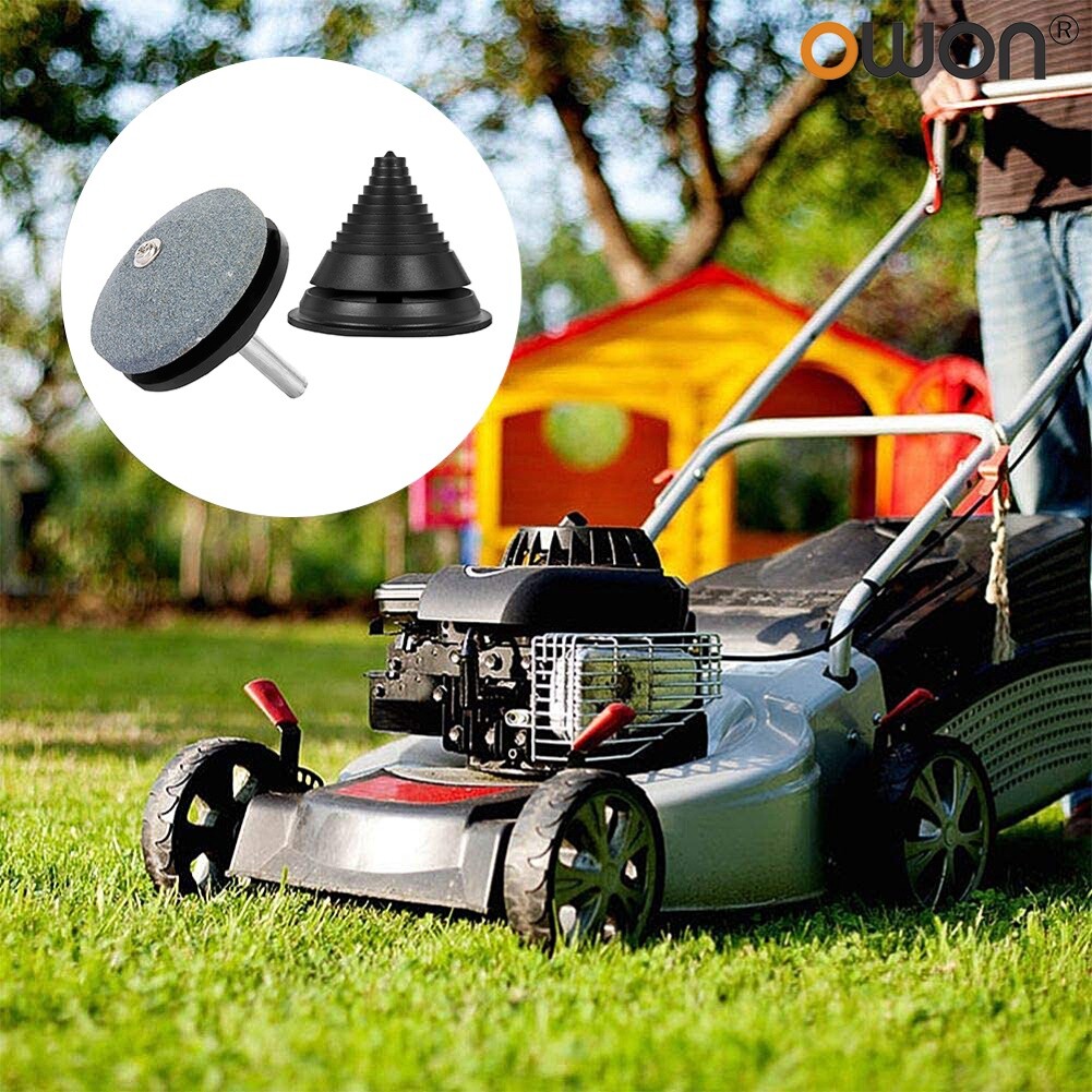 Blade Sharpener Professional Sharp Speed Grinding Universal Electric Lawn Mower Blade Sharpener Balancer Rotary Grinding Tools Lawnmower Accessories