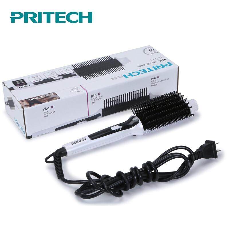 pritech hair straightener brush