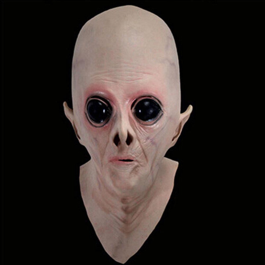 Halloween Scary Disgusting Vinyl Big Eyes Alien Mask Costume Party Cosplay Props