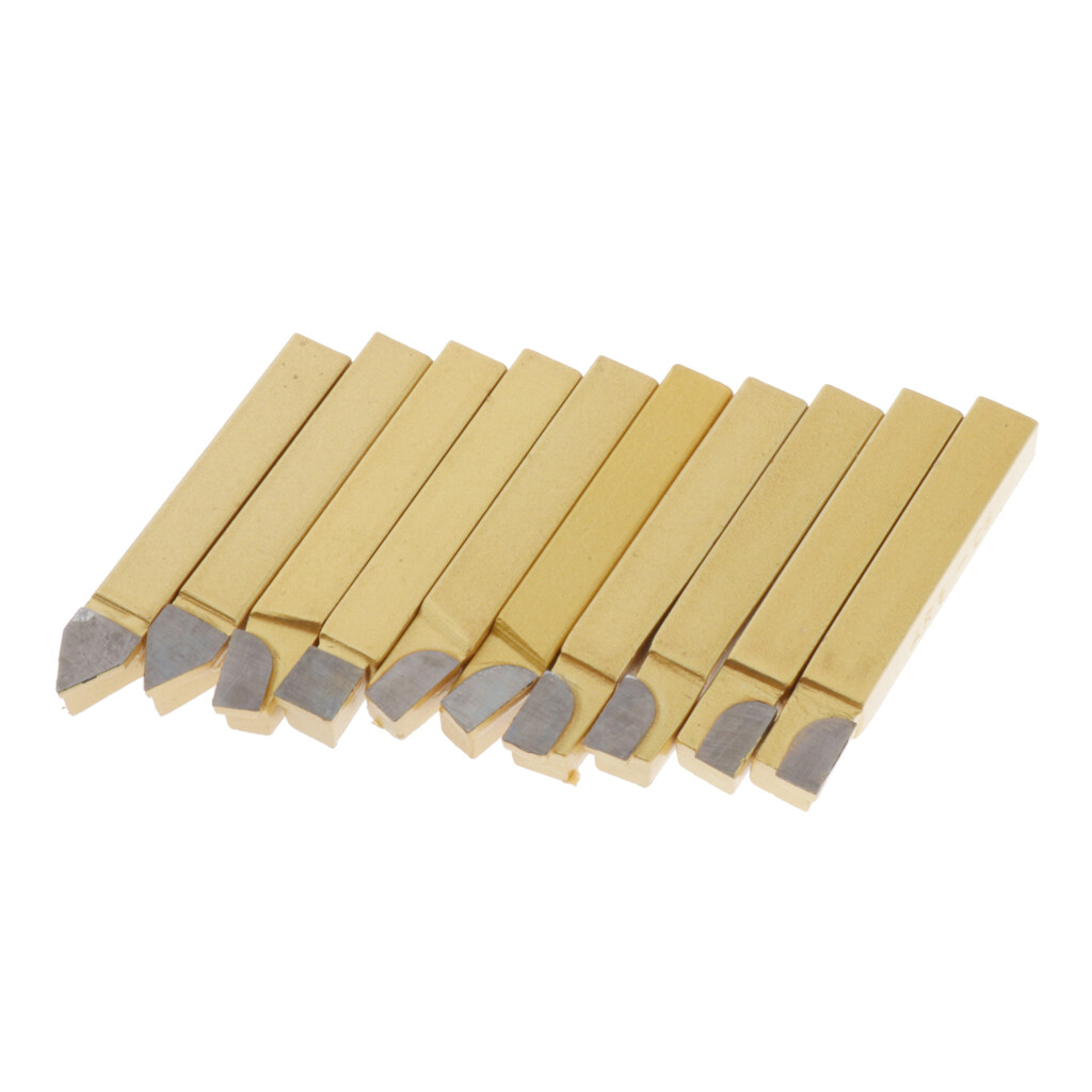 Blesiya Carbide Tip Tipped Bit Set Brazed Tools for CNC Lathe Welding Turning Tool
