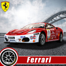 Xe thể thao trẻ em Ferrari, đồ chơi đua xe tốc độ cao, có thể sạc lại, mô hình điện tử