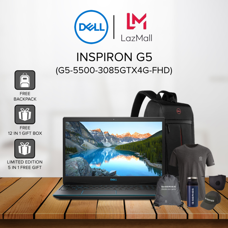Dell Inspiron G5 5500 (G5-5500-3085GTX4G-FHD) 15.6 FHD Gaming Laptop ( i5-10300H, 8GB, 512GB SSD, GTX1650Ti 4GB, W10 ) Malaysia