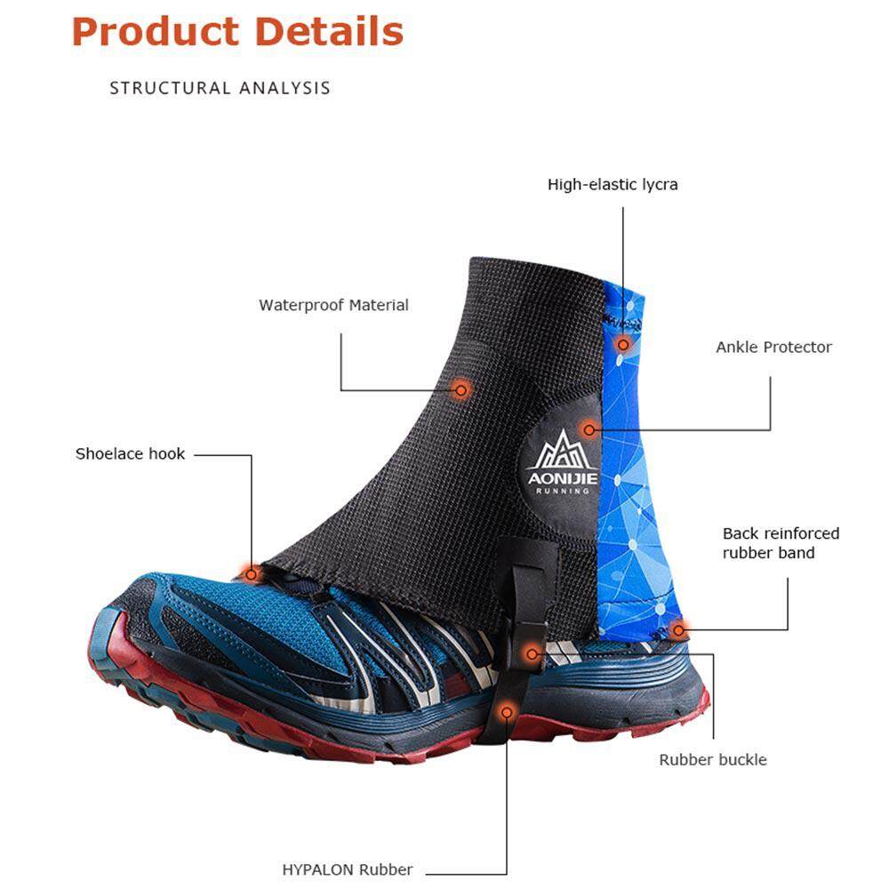 Outdoor Cycling Running Ankle Gaiters Protector Anti-slip Shoe Cover Waterproof
