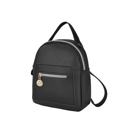 hang qiao shop New Cute Mini Backpack Leather Shoulder Bag Multi-Function Small Backpack School Backpack for Women