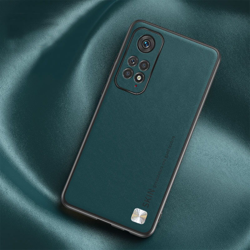 For redmi note 11 4g / note 11s casing plain skin leather cover redmi note11 note11s soft bumper shockproof coque