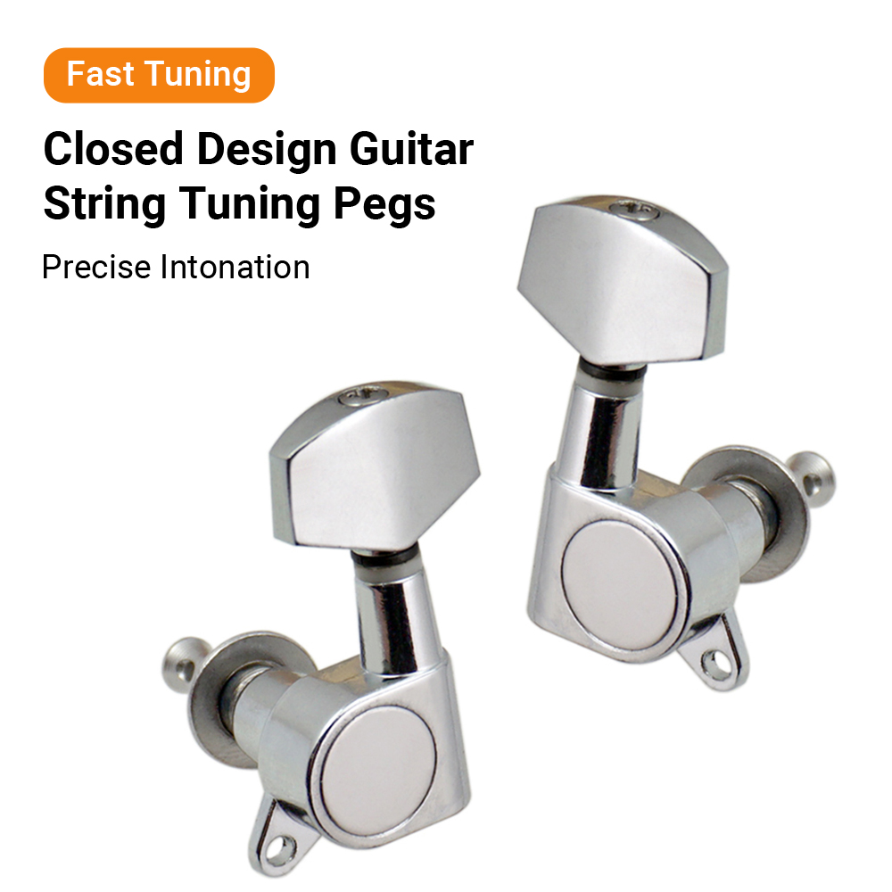 String Peg 6pcs Sealed Guitar String Pegs Locking Tuners 3L3R Tuning Pegs String ...