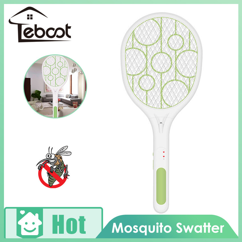 【ON SALE】TeBoot ไม้ตียุงไฟฟ้า Handheld Bugs Zapper Mosquito Racket Anti