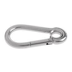 Leipupa Thép Không Gỉ Mùa Xuân Carabiner Công Cụ Móc Khóa Đi Bộ Cắm Trại Clip 5/7/8Cm