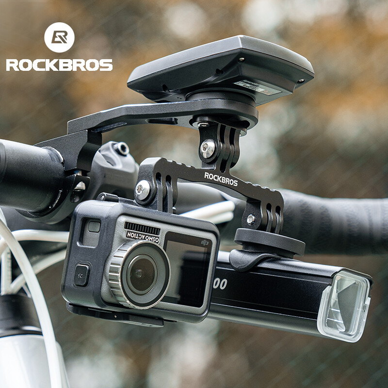 Rockbros giá ôm cho xe đạp đa chức năng mở rộng núi cho Đồng hồ tốc Độ đèn pha chủ Garmin cơ sở tiêu chuẩn phù hợp máy ảnh thể thao mở rộng cơ sở phụ kiện Nylon chống thấm nước