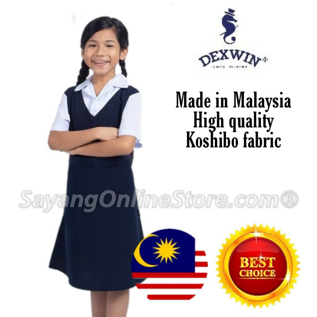 Beli baju sekolah rendah perempuan pinafore Pada Harga 