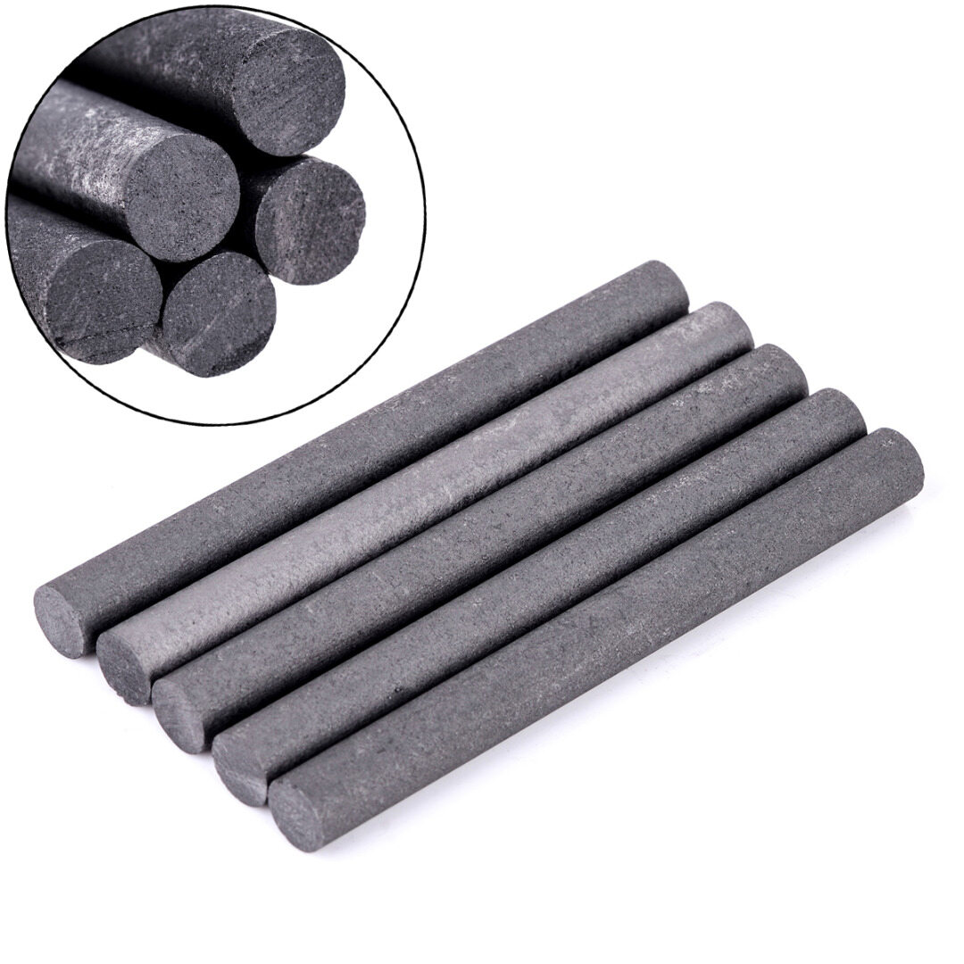 BOKALI 5 Thanh Trụ Điện Cực Than Chì 99.99% Thanh Công Cụ Công Nghiệp Đen 100X10Mm