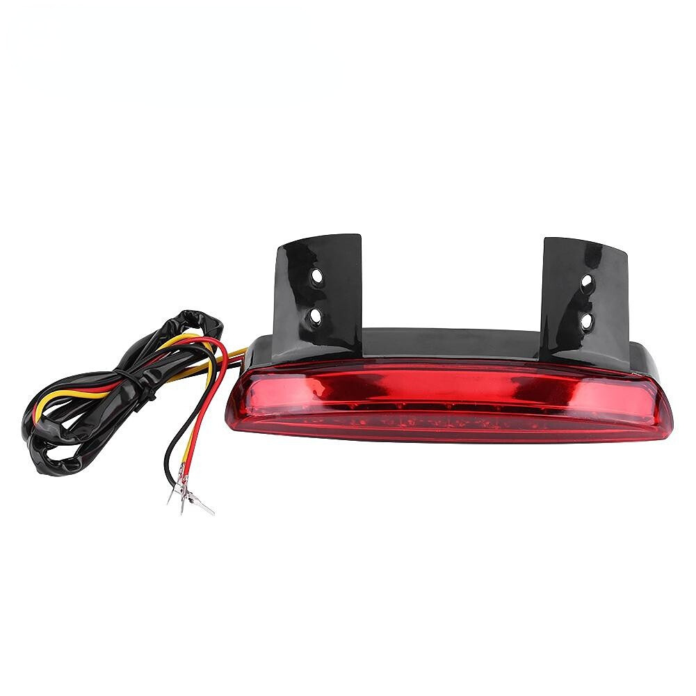 Hys motorcycle rear brake tail light 8 led license eb for harley bobber cafe racer