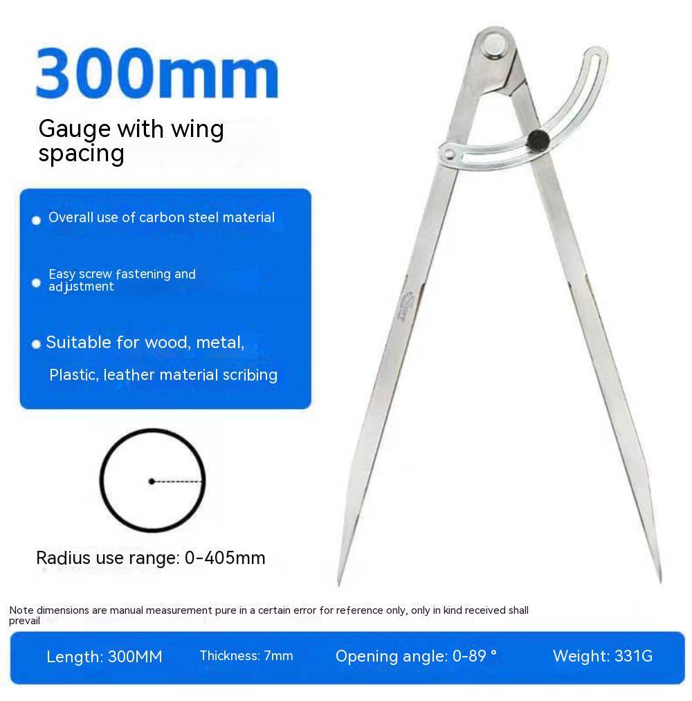 Holiday discounts Woodworking Compass Drawing Carpenter Compass 100MM-200MM Circular Marking Tool Design Layout Tool For Geometry Drawing Drafting