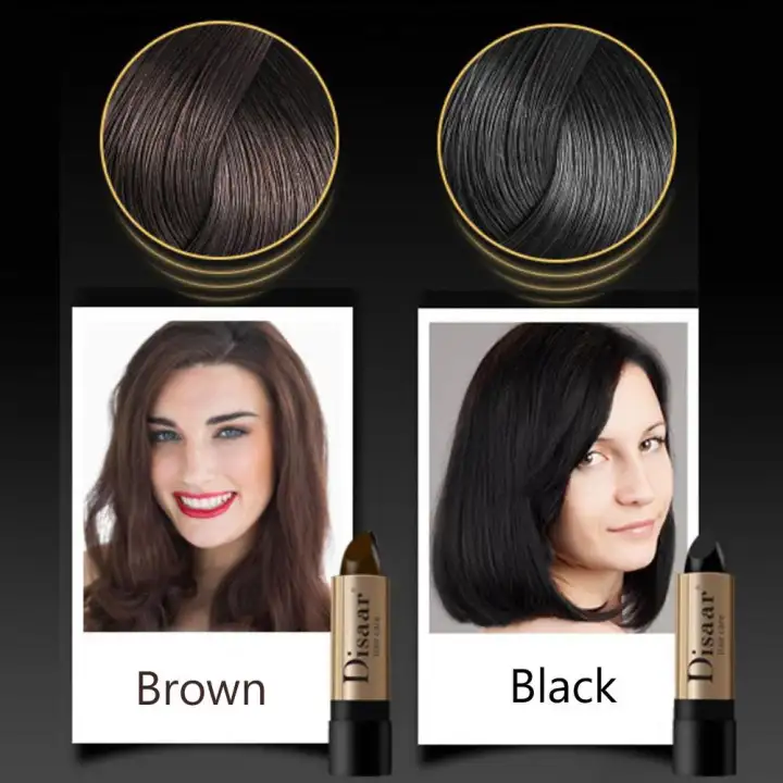 Brown Hair Color Pen Stick Lasting Fast Temporary Hair Dye To