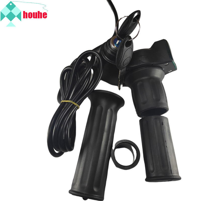 Tay Ga Điều Khiển Tốc Độ Xe Đạp Điện 12V-84V Với Khóa Hiển Thị Kỹ Thuật Số Bộ Tăng Tốc Xoắn Cho Xe Tay Ga