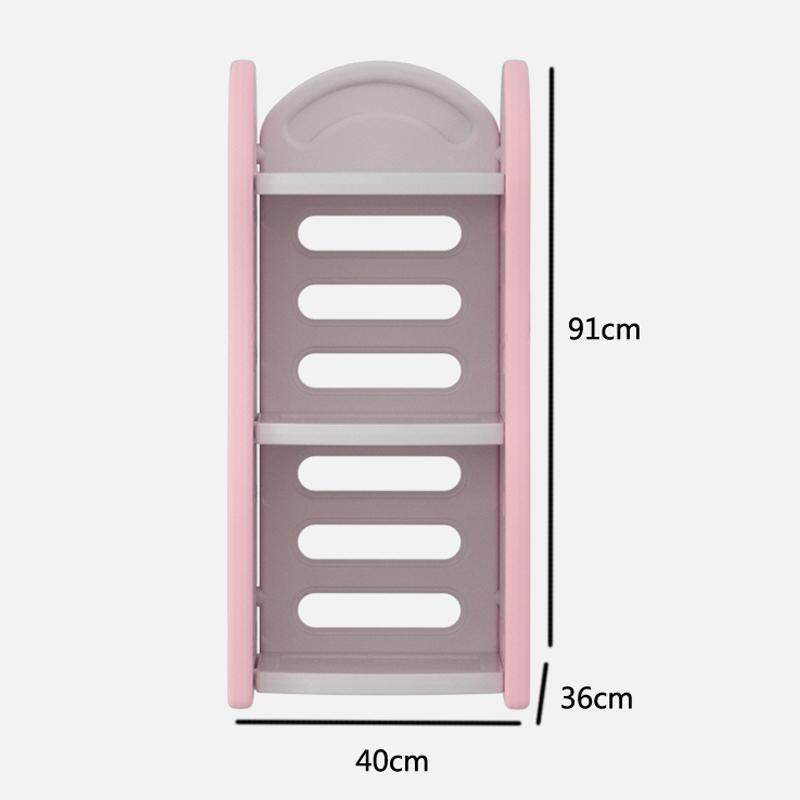 RuYiYu - Book Racks, Bookshelf Childrens Toys Mini Multi-Function Plastic Box, Kids Toy Organizer, 3 shelves in Fun Colors, Toy Storage Rack
