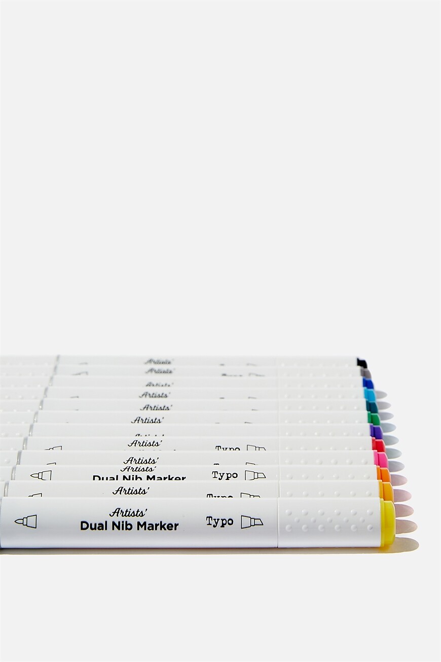 Typo Artist S Dual Nib Marker 12Pk Lazada