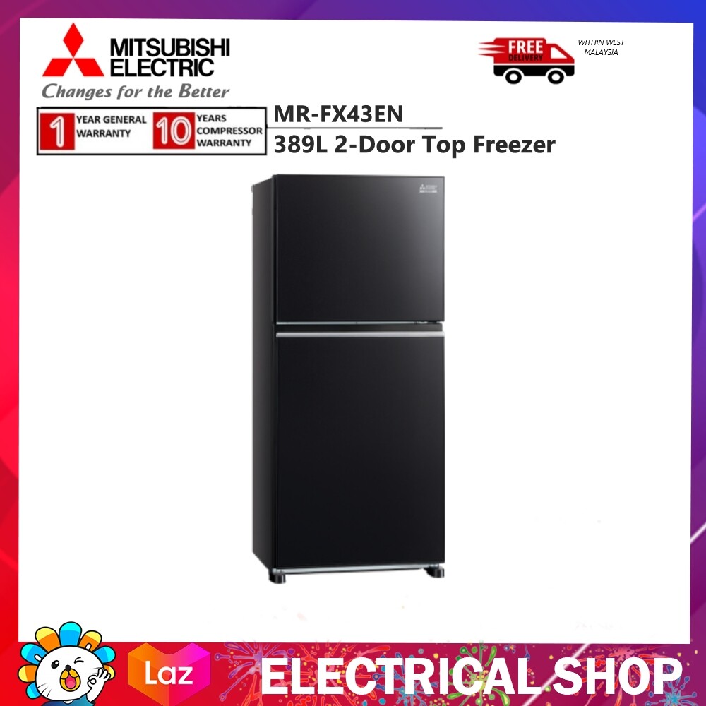Mitsubishi Fridge MRFX43EN / MRFX43EN 389L 2Door Top Freezer with