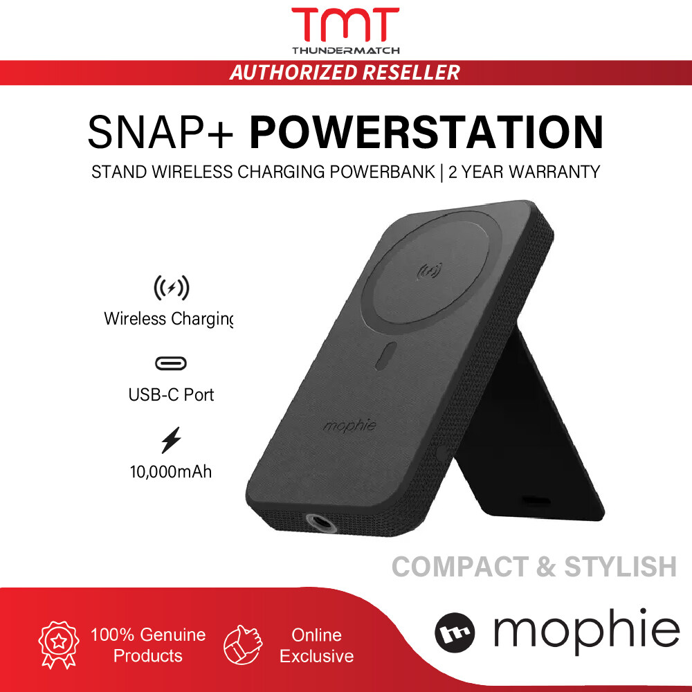 Mophie Snap+ Powerstation Stand Wireless Charging Powerbank 10,000mAh