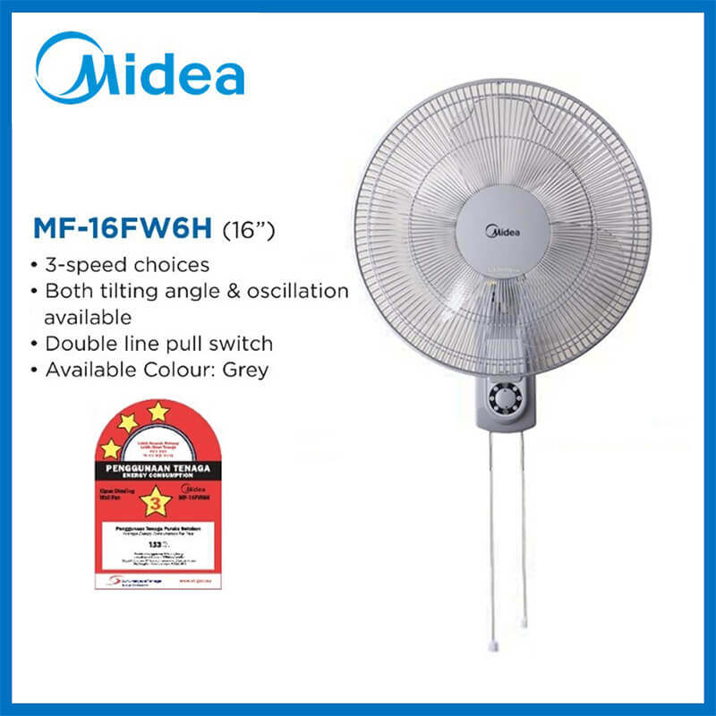 Midea 16 Inch Wall Fan Mf 16fw6h Lazada Midea 16 Inch Wall Fan Mf 16fw6h Lazada