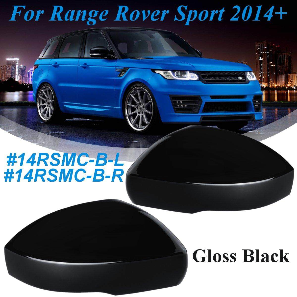 【Free Pengiriman + Flash Deal】pair Gloss Hitam Sarung Spion untuk Range Rover Sport 2014 + # 14RSMC-B-R