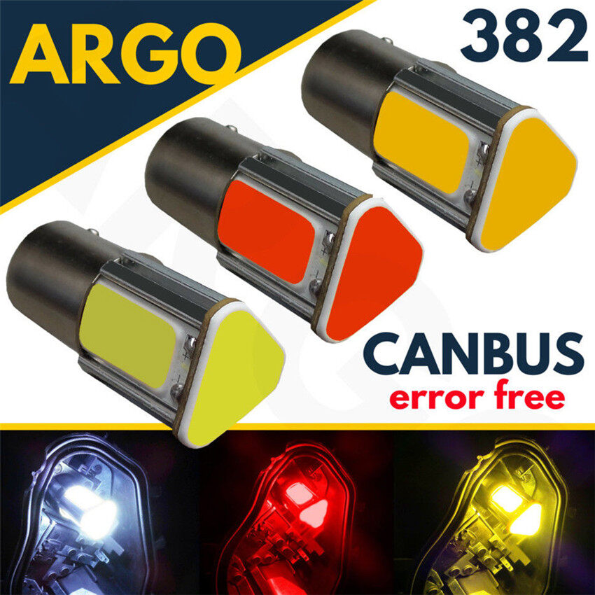 10 x P21W BA15s 343 382 12v Amber/Orange Indicator Light Car Bulb  Opposite Pins