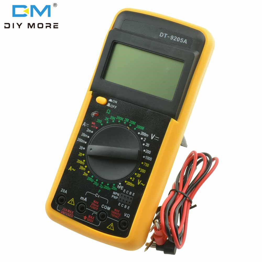 diymore DT-9205A Multimeter, Giá vạn năng, Đồng hồ vạn năng kỹ thuật số, Đồng hồ điện, Đồng hồ điện, Giá vạn năng Kẹp đo hiện tại Meter