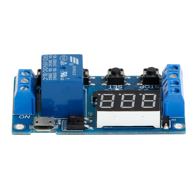 6-30V Relay Module Switch Trigger Time Delay Circuit Timer Cycle Adjustable