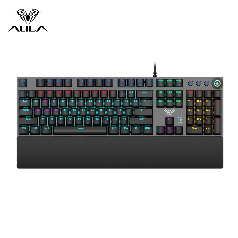 AULA F2058 Game Mechanical Keyboard RGB Backlight Keyboard Macro Programming Professional Gaming Keyboard for Computer Desktop Laptop Singapore