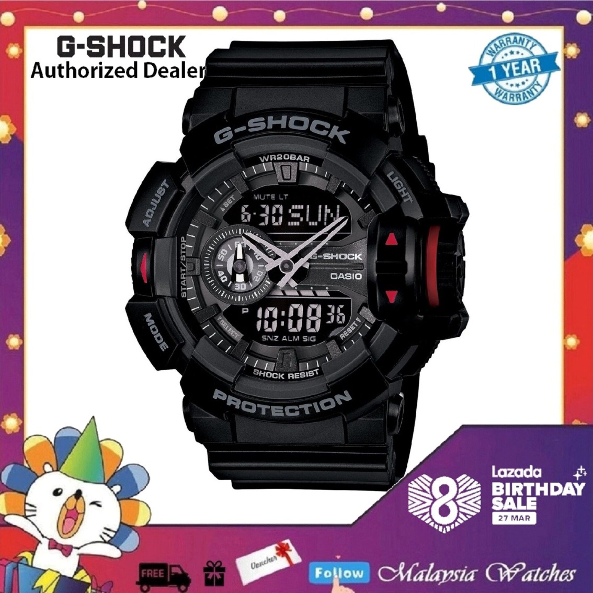 g shock ga 400 red