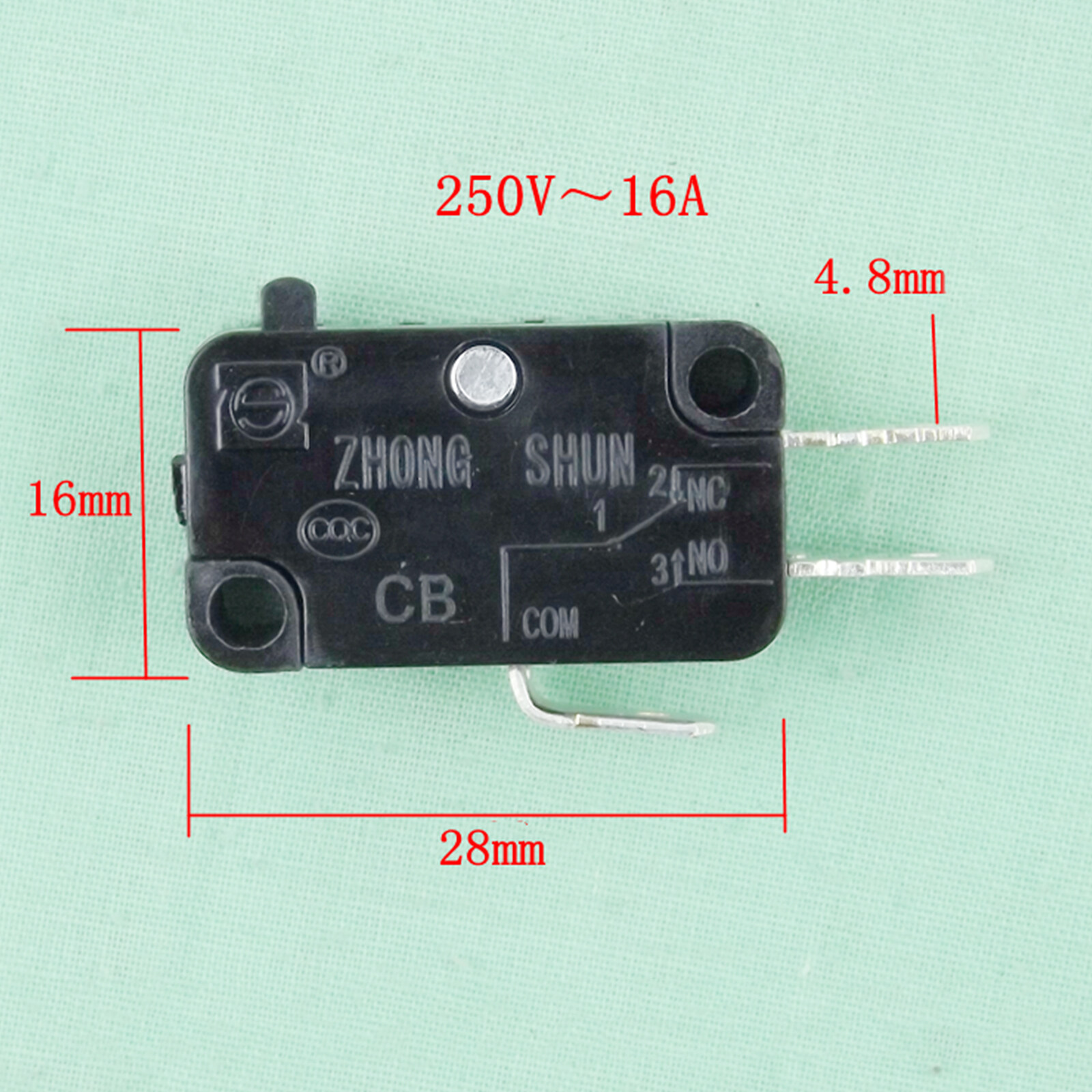 5pcs/set Replacement 250V 16A High Power Micro Switch for Microwave