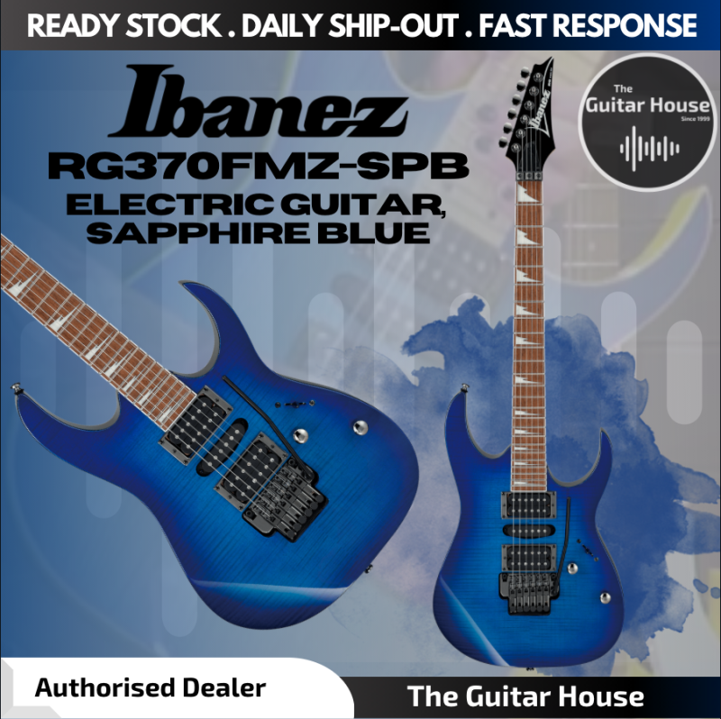 Ibanez RG370FMZ RG Standard Electric Guitar, Sapphire Blue (RG370FMZ-SPB) (RG370FMZ SPB) Malaysia