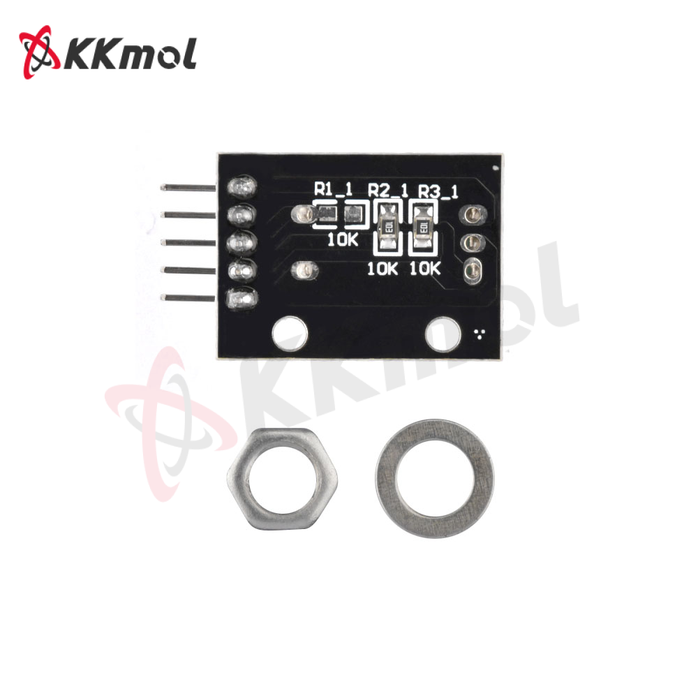 KKmol KY-040 For Module 360 Degrees Rotary Encoder Brick Sensor Module Switch Development Board 5V 5 Pins with Threaded for Arduino