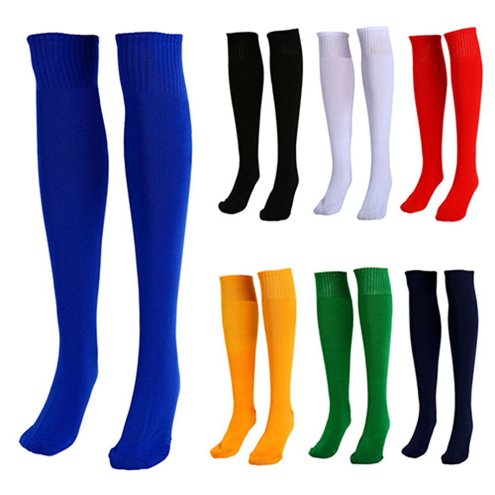 Benferry Unisex Football Plain Long Sock Sport Knee High Large Hockey Soccer Rugby Stocks