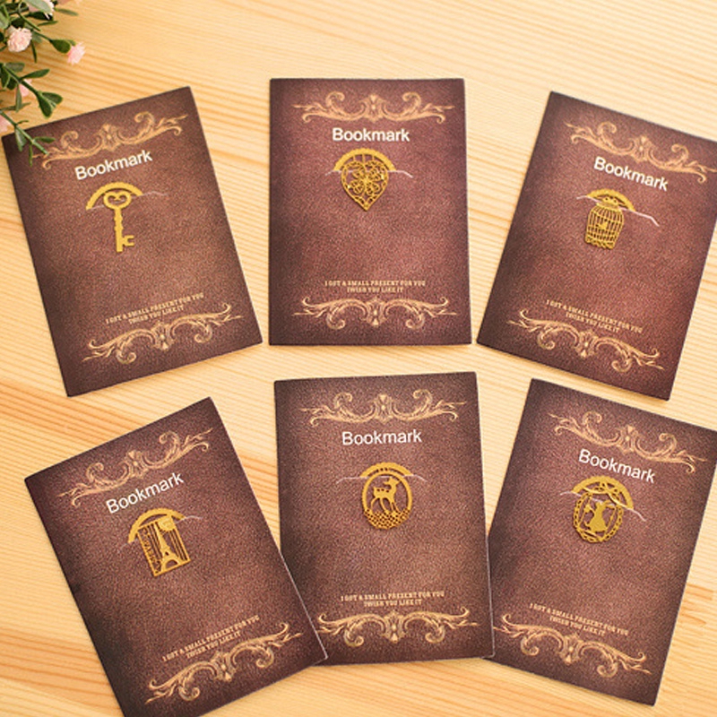 Vòng Kim Loại Bookmark Sáng Tạo Retro Tinh Tế Văn Phòng Phẩm Đánh Dấu Món Quà