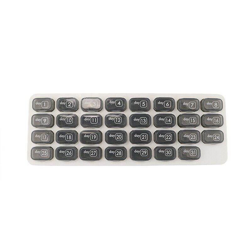 HKStorage 31 Grids Pill Box Case Container Organizer Travel Pill Case Storage Box One Month Pill Medicine Dispenser Tablet