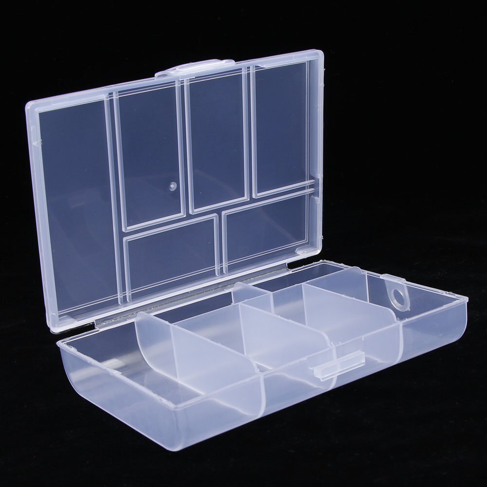 Transparent Mini Coin Pill Jewelry Storage Box Case Cheap Plastic Box Storage Box Case