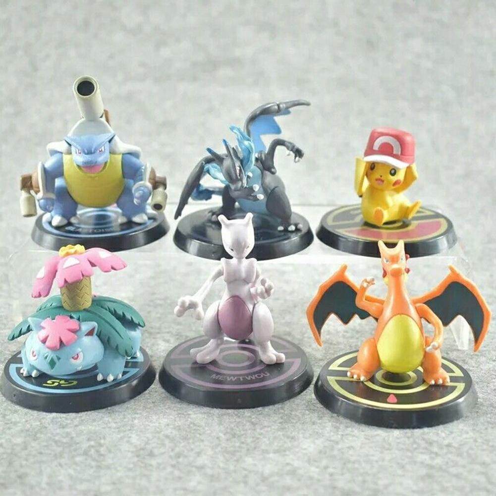 Pokemon Figure 6pcs set Pikachu Each High Quality Kids Action Figure Toys Gifts